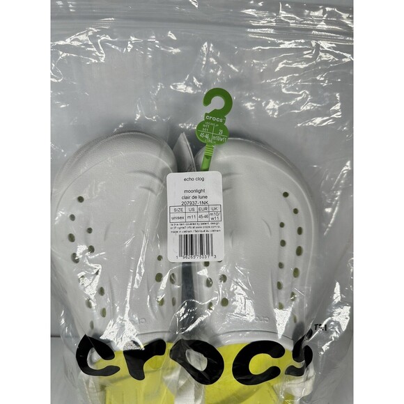 Size 11 Crocs Echo Clog Moonlight Men Slip On Casual LifeStlye Sandal 207937-1NK - Picture 7 of 7